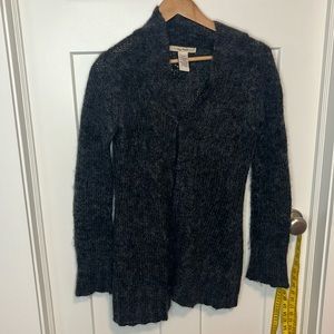 Free people grey mohair and acrylic blend cardigan size medium
